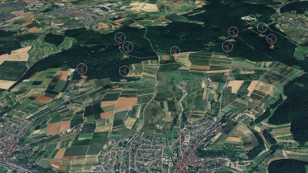 Darstellung möglicher Standorte